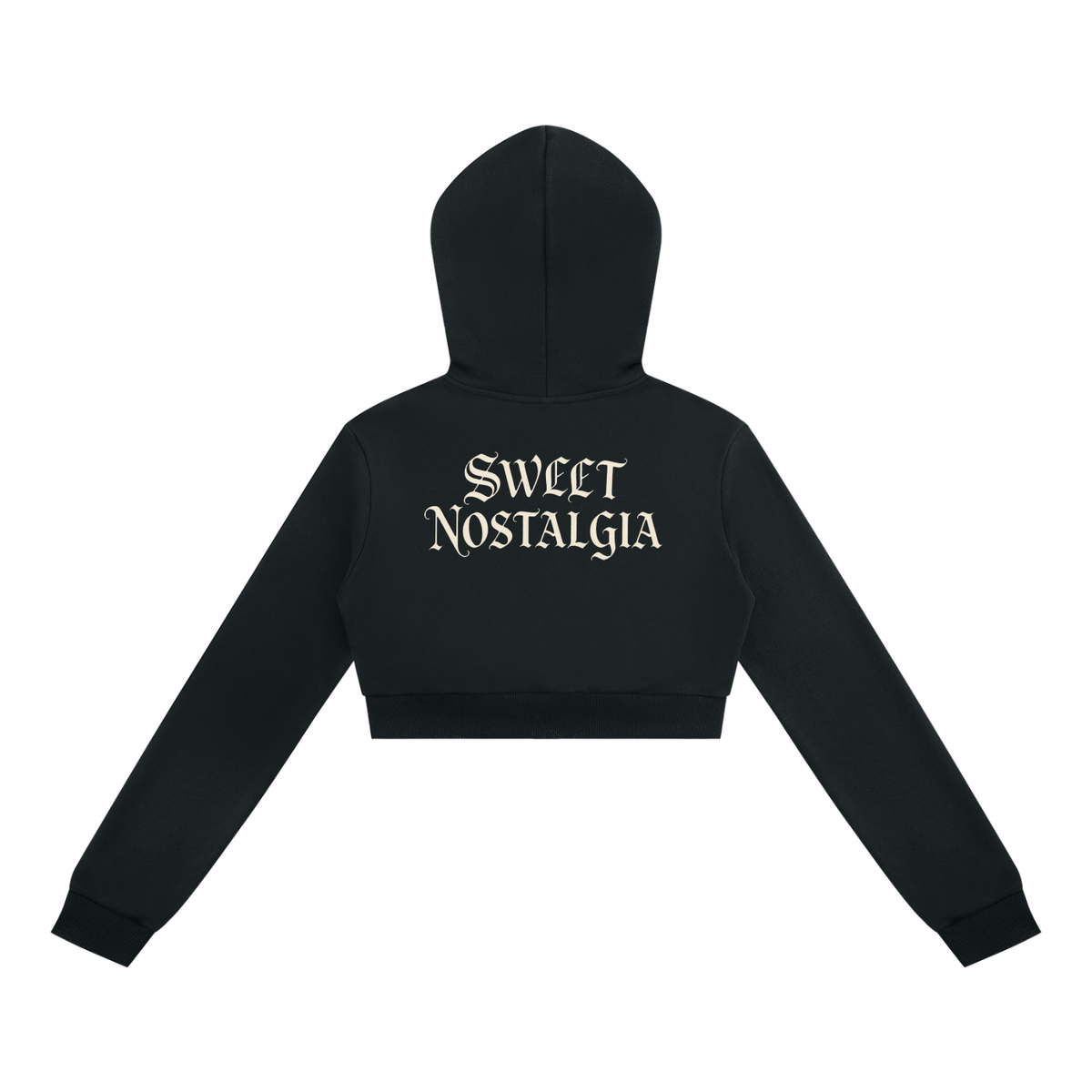 Women's  Cropped Full Zip Hoodie