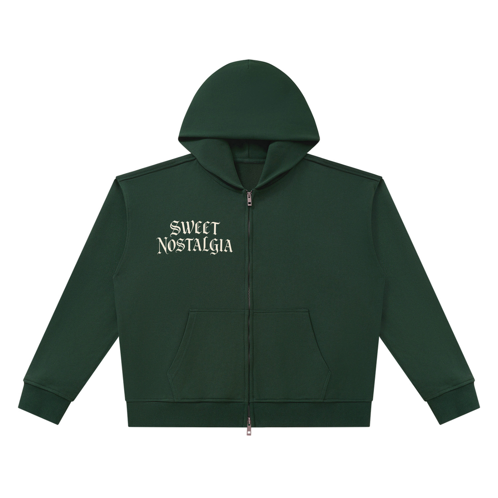 Unisex CACTUS Heavyweight Full Zip Boxy Hoodie