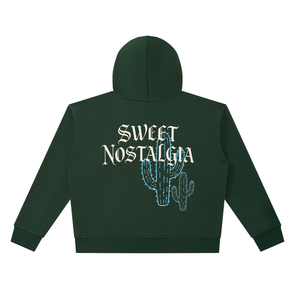 Unisex CACTUS Heavyweight Full Zip Boxy Hoodie