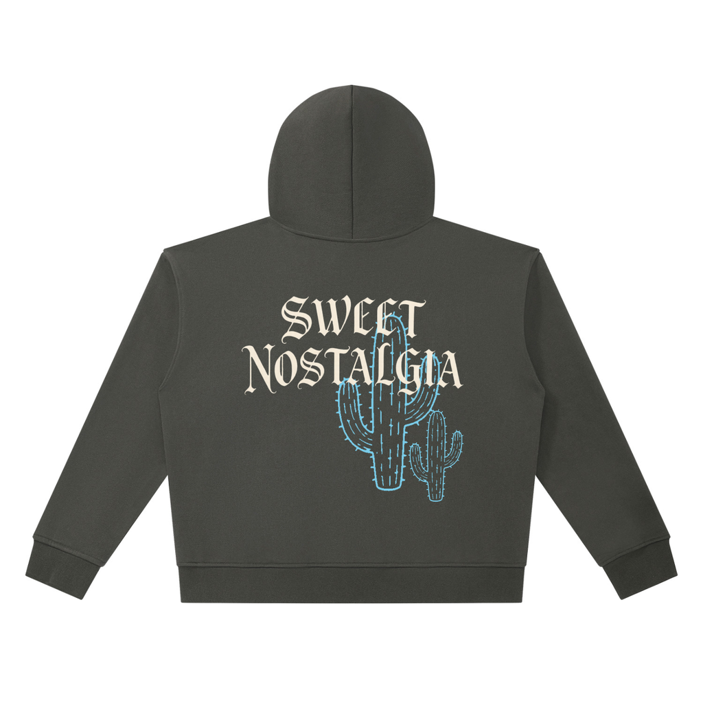 Unisex CACTUS Heavyweight Full Zip Boxy Hoodie