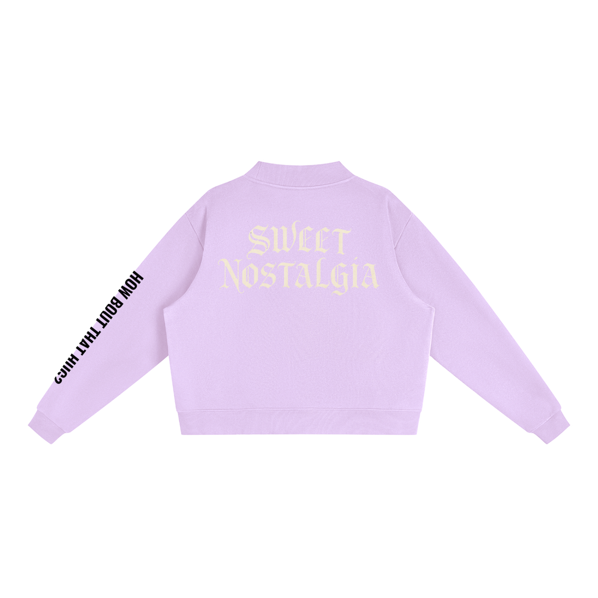 MVNCH Fleece Mock-Neck Crew Sweatshirt