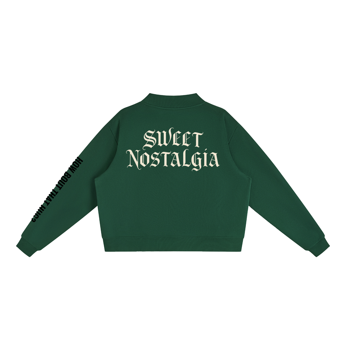 MVNCH Fleece Mock-Neck Crew Sweatshirt