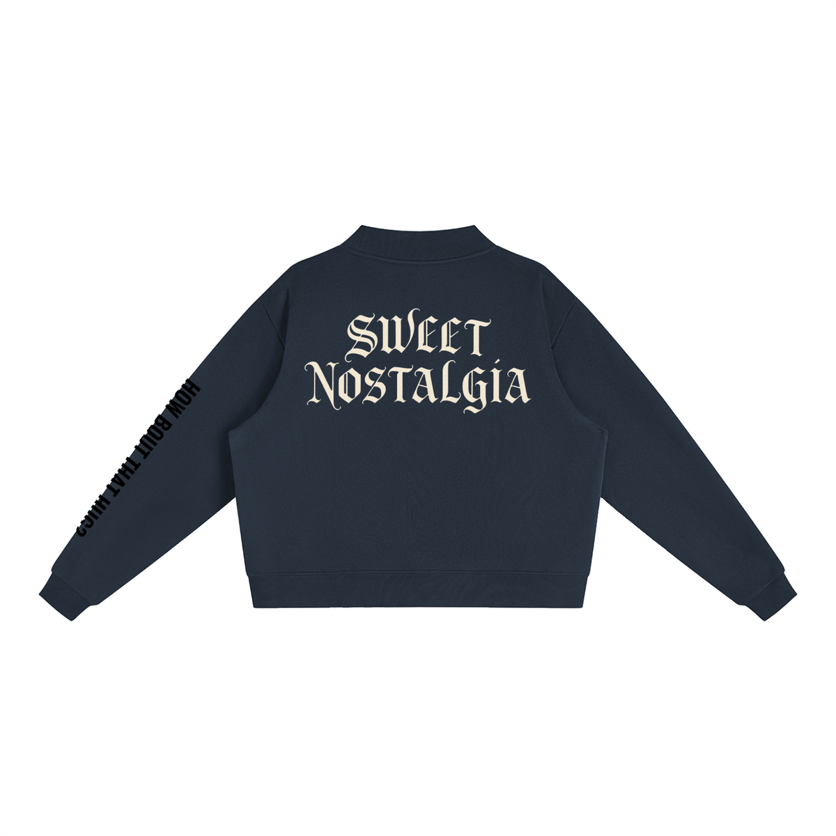 MVNCH Fleece Mock-Neck Crew Sweatshirt