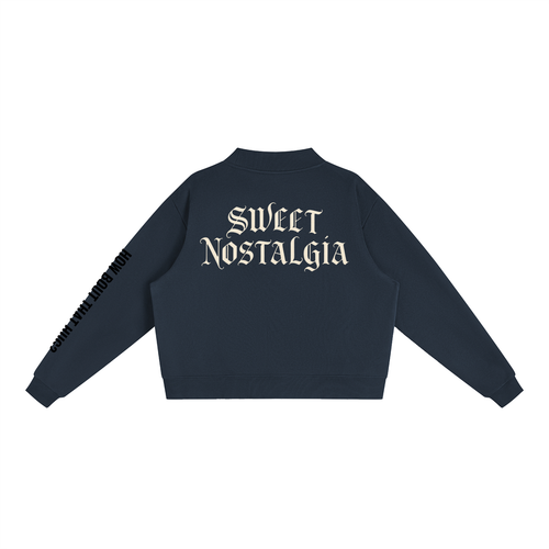 MVNCH Fleece Mock-Neck Crew Sweatshirt