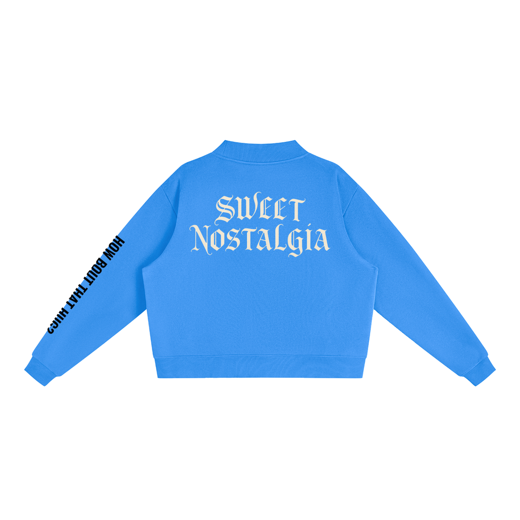 MVNCH Fleece Mock-Neck Crew Sweatshirt