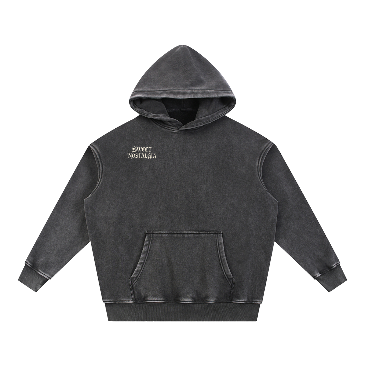 MVNCH Snow Wash Fleece Oversize Hoodie